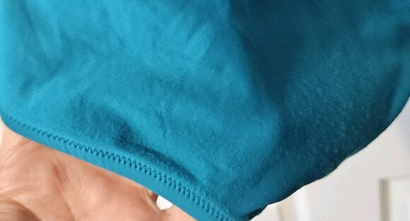 J. Crew Women's Size 10 One Piece Ruched Aqua Swimsuit. Beachy Vacation - Picture 5 of 10